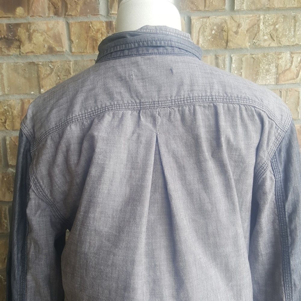 ‎GAP Color Block Denim Shirt - Size Medium - Picture 5 of 7